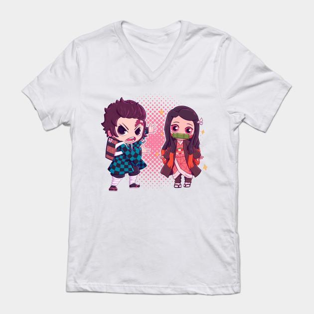 Nezuko Tanjiro - Demon Slayer - Kimetsu No Yaiba T-Shirt V3 - Image 2