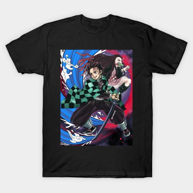 Nezuko Tanjiro - Demon Slayer - Kimetsu No Yaiba T-Shirt V4