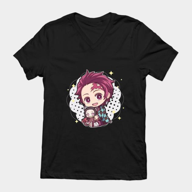 Nezuko Tanjiro - Demon Slayer - Kimetsu No Yaiba T-Shirt V7 - Image 2