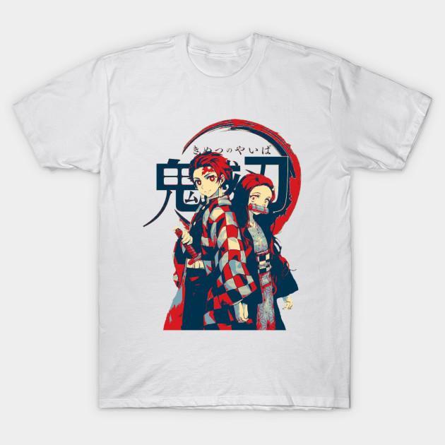 Nezuko Tanjiro - Demon Slayer - Kimetsu No Yaiba T-Shirt V8