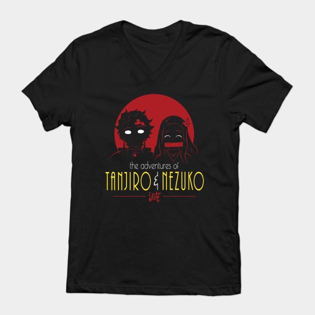 Nezuko Tanjiro - Demon Slayer - Kimetsu No Yaiba T-Shirt V9 - Image 2