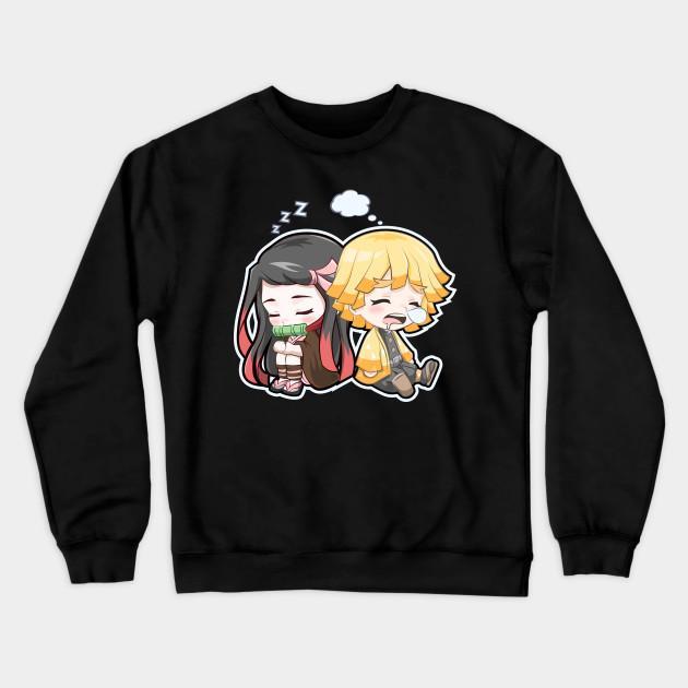 Nezuko Zenitsu - Demon Slayer - Kimetsu No Yaiba Pullover Hoodie Sweatshirt V3 - Image 2