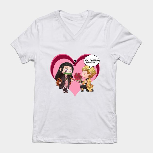 Nezuko Zenitsu - Demon Slayer - Kimetsu No Yaiba T-Shirt V1 - Image 2