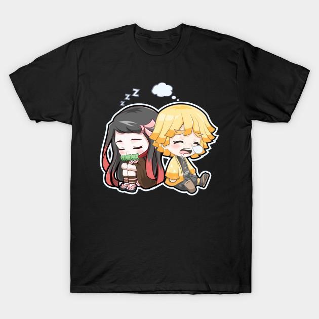 Nezuko Zenitsu - Demon Slayer - Kimetsu No Yaiba T-Shirt V2