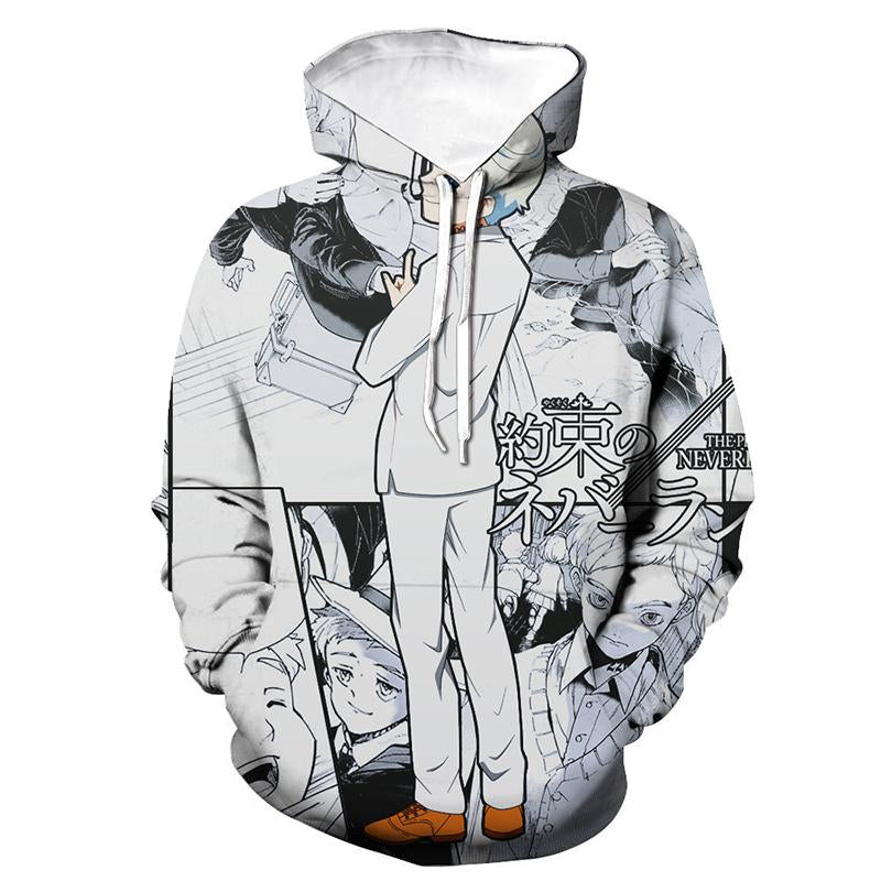Norman - The Promised Neverland 3D Pullover Hoodie V3