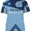 North Carolina Tar Heels Logo 3D Printed T-Shirt