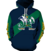Notre Dame Fighting Irish Logo 3D Printed Pullover Hoodie