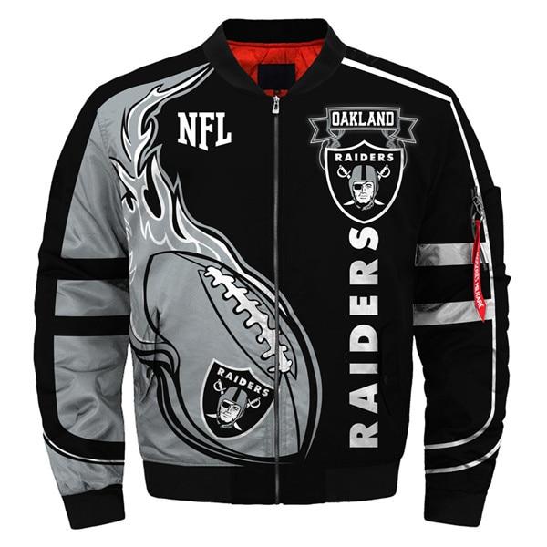 Oakland Raiders 3D Bomber Jacket