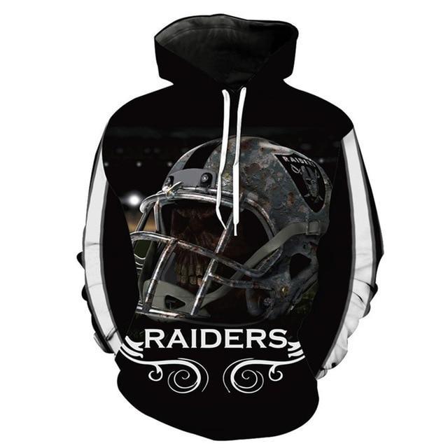 Oakland Raiders 3D Pullover Hoodie