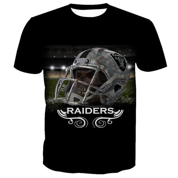 Oakland Raiders Stylized Logo 3D T-Shirt