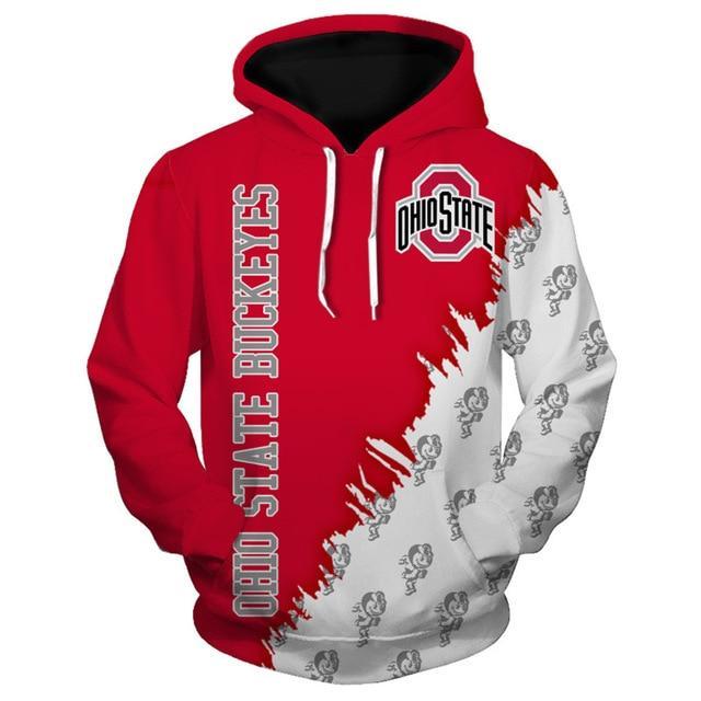 Ohio State Buckeyes 3D Pullover Hoodie