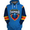 Oklahoma City Thunder Symbol 3D Printed Pullover Hoodie