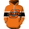 Oklahoma State Cowboys Logo 3D Printed Pullover Hoodie
