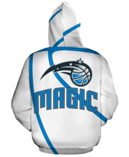 Orlando Magic Simple 3D Printed Zipper Hoodie Jacket - Image 2