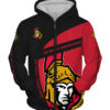 Ottawa Senators Symbol 3D Printed Zipper Hoodie Jacket