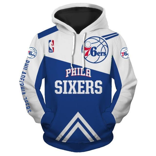 Philadelphia 76ers 3D Pullover Hoodie