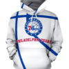 Philadelphia 76ers Simple 3D Printed Pullover Hoodie