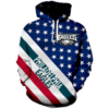 Philadelphia Eagles American Flag 3D Printed Pullover Hoodie