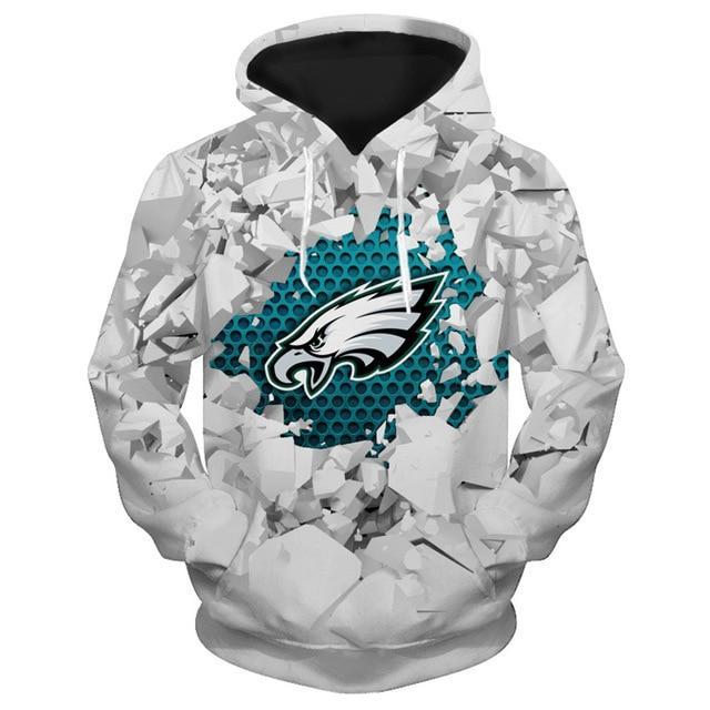 Philadelphia Eagles Beehives Pattern 3D Pullover Hoodie