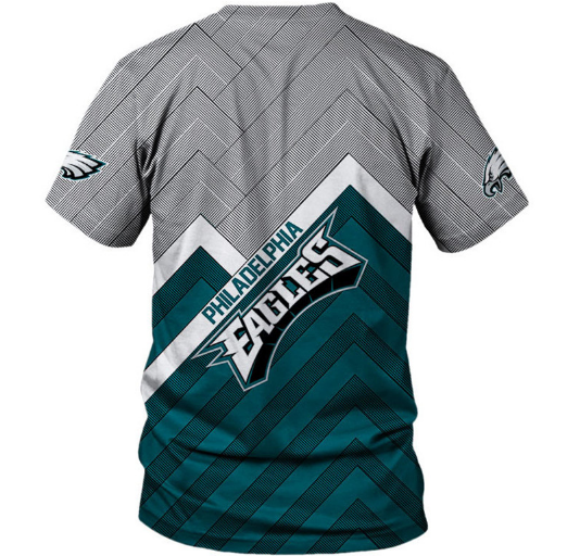 Philadelphia Eagles Logo In Chest 3D Printed T-Shirt - Image 2