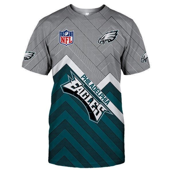 Philadelphia Eagles Logo In Chest 3D Printed T-Shirt