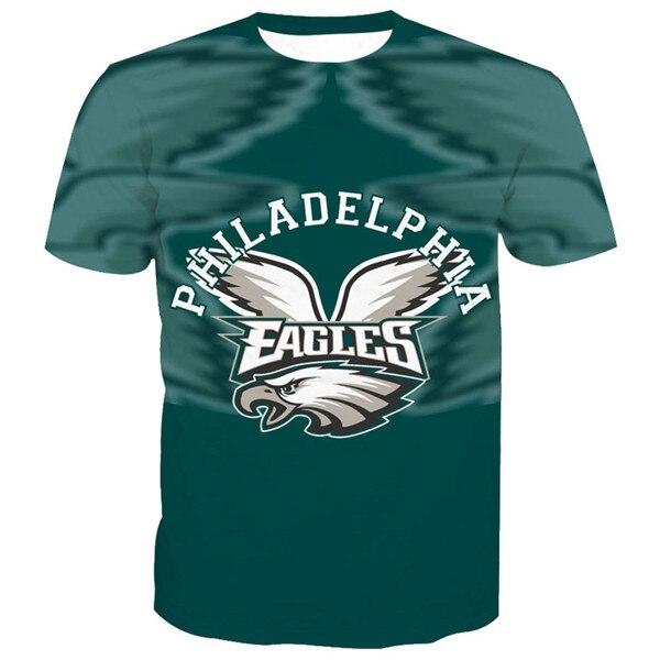 Philadelphia Eagles Stylized Green Logo 3D T-Shirt