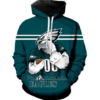 Philadelphia Eagles Stylized Symbol 3D Printed Pullover Hoodie