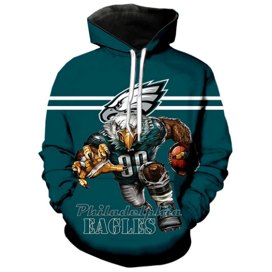 Philadelphia Eagles Symbol 3D Printed Pullover Hoodie