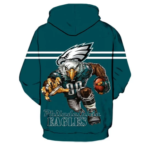 Philadelphia Eagles Symbol 3D Printed Pullover Hoodie - Image 2