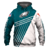 Philadelphia Eagles Top Logo 3D Pullover Hoodie