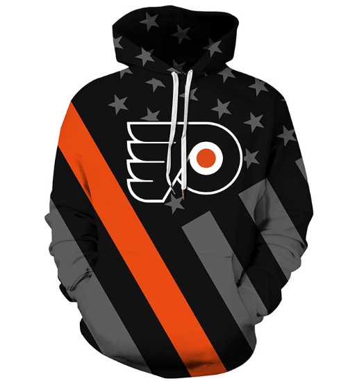 Philadelphia Flyers Symbol 3D Pullover Hoodie