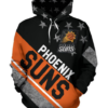 Phoenix Suns Stripe With Stars 3D Printed Pullover Hoodie