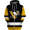 Pittsburgh Penguins Symbol Black 3D Zipper Hoodie Jacket