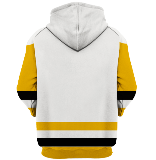 Pittsburgh Penguins Symbol White 3D Zipper Hoodie Jacket - Image 2