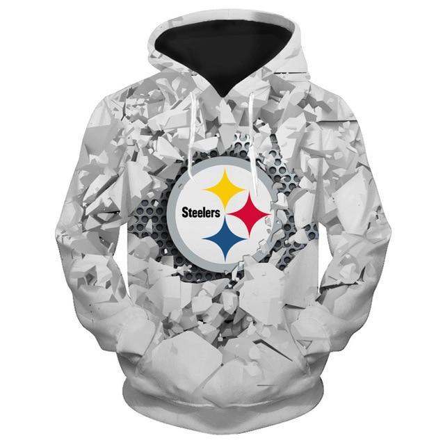 Pittsburgh Steelers Beehives Pattern 3D Pullover Hoodie