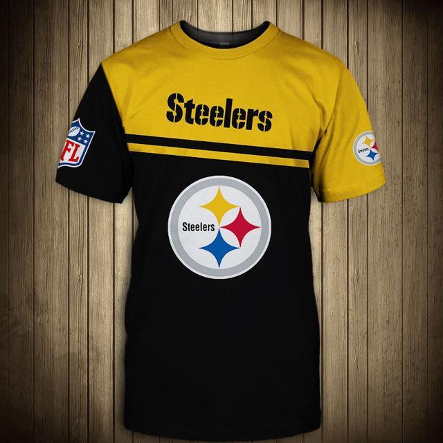 Pittsburgh Steelers Difference Colors In Two Hands 3D T-Shirt
