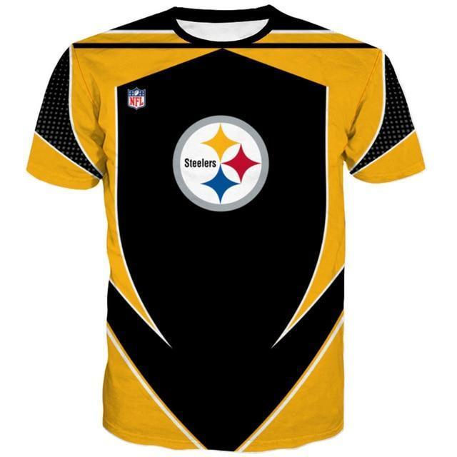 Pittsburgh Steelers Logo 3D Printed T-Shirt