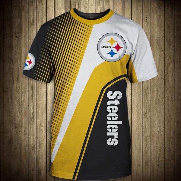 Pittsburgh Steelers Stripe 3D T-Shirt