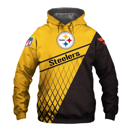 Pittsburgh Steelers Top Logo 3D Pullover Hoodie