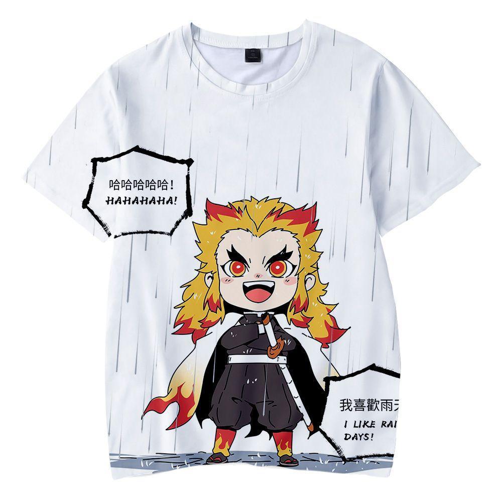 Rengoku Kyoujurou - Demon Slayer - Kimetsu No Yaiba 3D T-Shirt V1