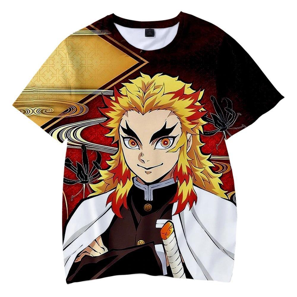 Rengoku Kyoujurou - Demon Slayer - Kimetsu No Yaiba 3D T-Shirt V6