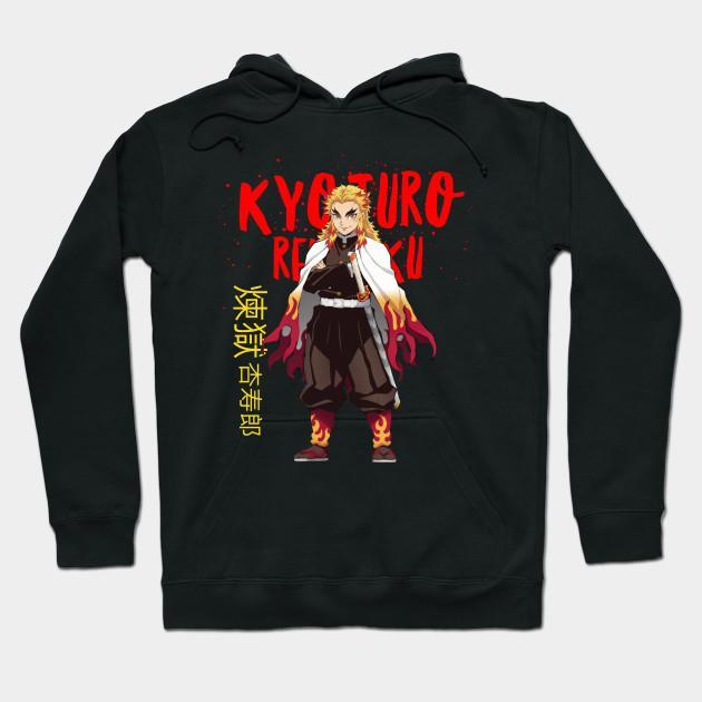 Rengoku Kyoujurou - Demon Slayer - Kimetsu No Yaiba Pullover Hoodie Sweatshirt V1