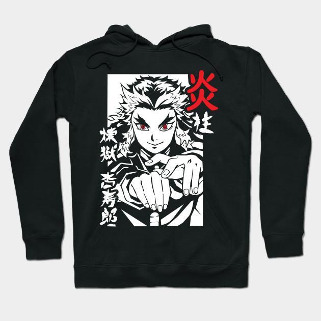 Rengoku Kyoujurou - Demon Slayer - Kimetsu No Yaiba Pullover Hoodie Sweatshirt V2