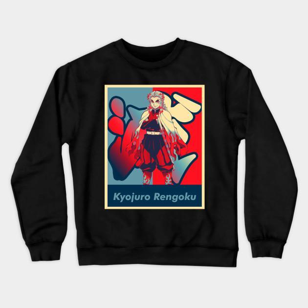 Rengoku Kyoujurou - Demon Slayer - Kimetsu No Yaiba Pullover Hoodie Sweatshirt V3 - Image 2