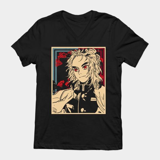 Rengoku Kyoujurou - Demon Slayer - Kimetsu No Yaiba T-Shirt V1 - Image 2