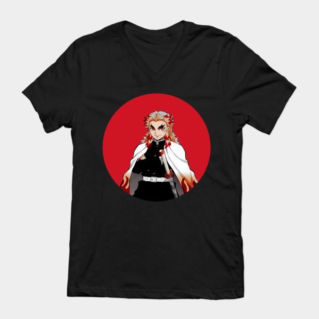 Rengoku Kyoujurou - Demon Slayer - Kimetsu No Yaiba T-Shirt V10 - Image 2