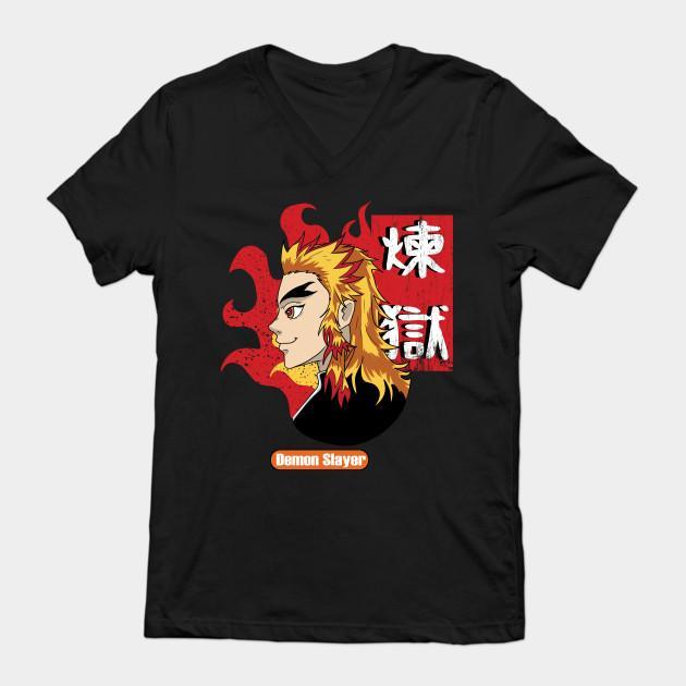 Rengoku Kyoujurou - Demon Slayer - Kimetsu No Yaiba T-Shirt V11 - Image 2