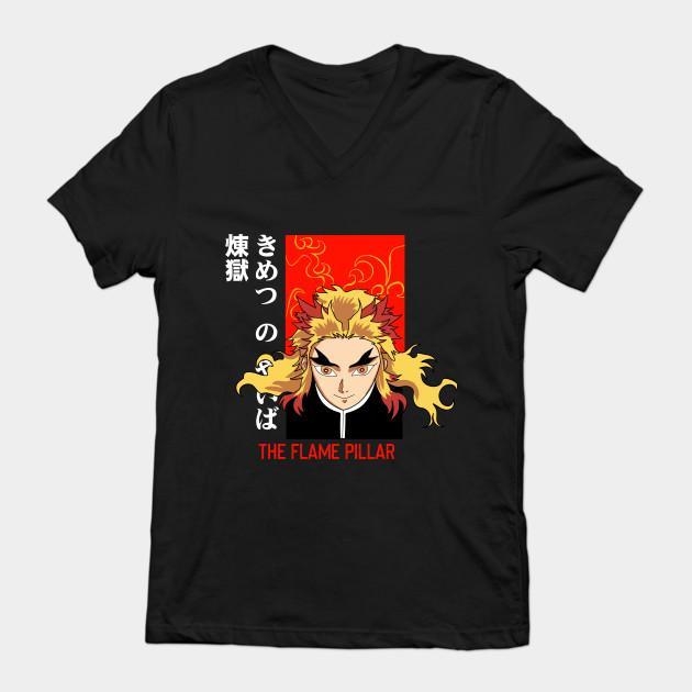 Rengoku Kyoujurou - Demon Slayer - Kimetsu No Yaiba T-Shirt V12 - Image 2