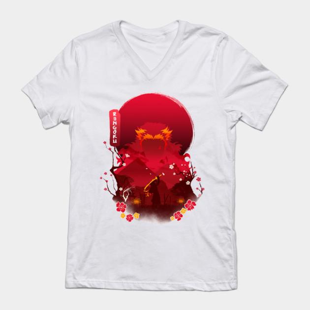 Rengoku Kyoujurou - Demon Slayer - Kimetsu No Yaiba T-Shirt V13 - Image 2