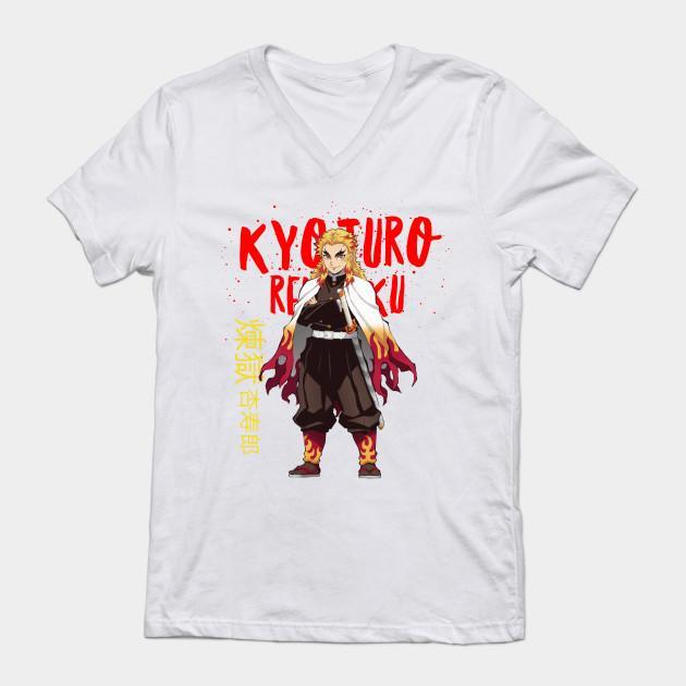 Rengoku Kyoujurou - Demon Slayer - Kimetsu No Yaiba T-Shirt V14 - Image 2